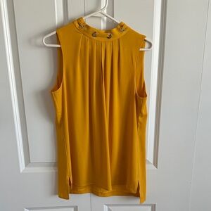 Mustard Yellow Sleeveless Top